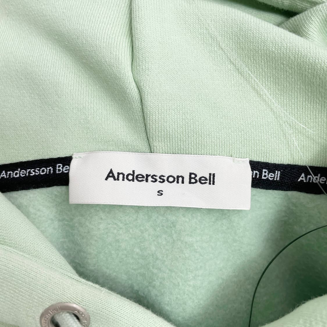 F2 앤더슨벨 기모 후드티 민트 S사이즈 상품이미지5