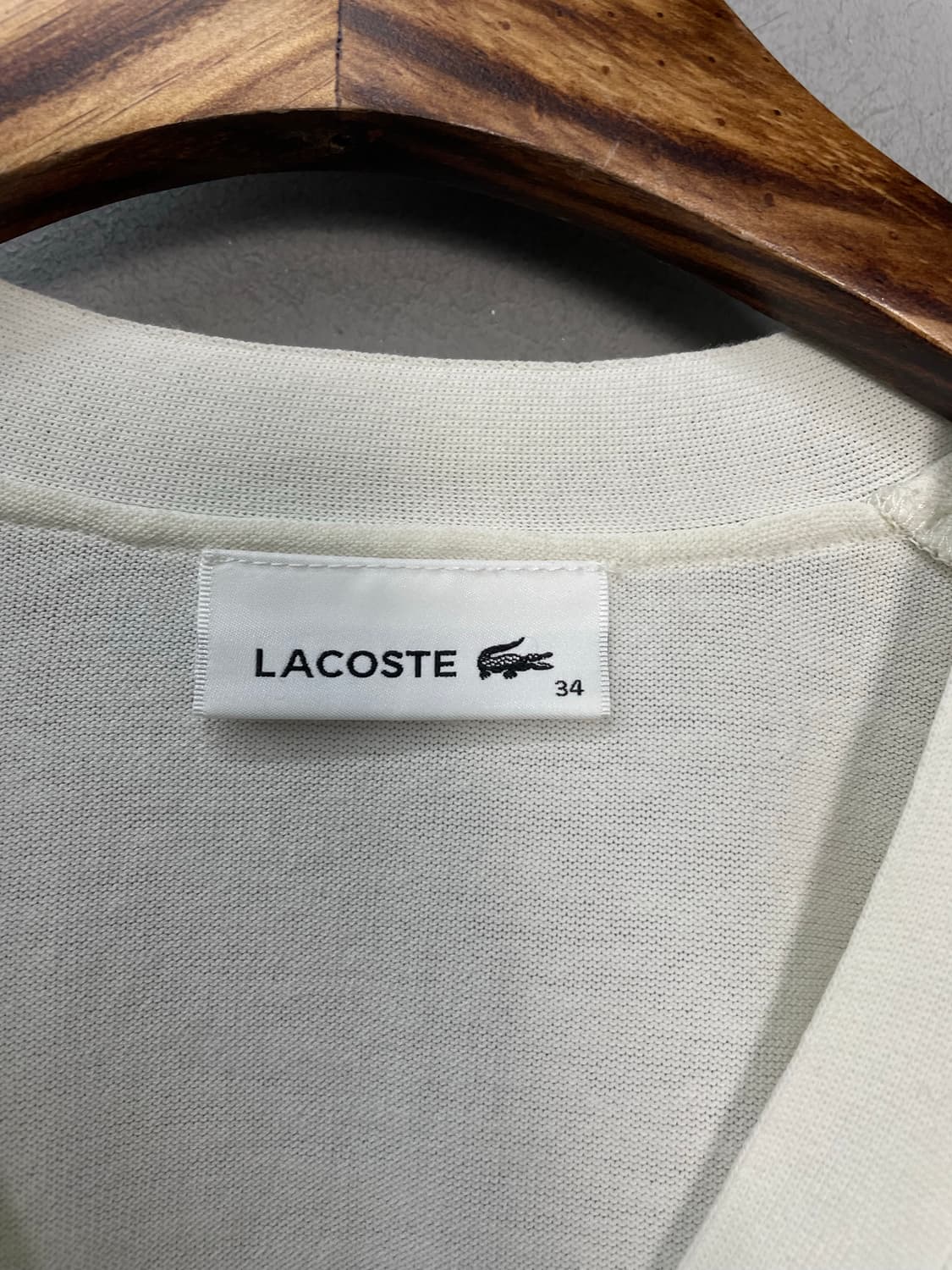 라코스테 썸머 브이넥 티핑 가디건 H1377 상품이미지5