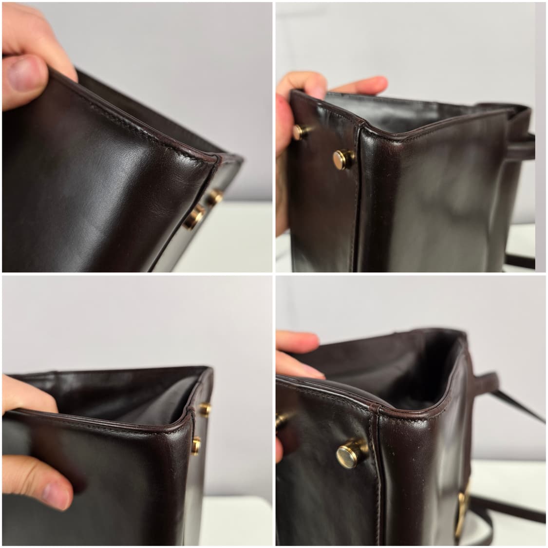 살바토레 페라가모 바라 플랩 숄더백 가방 정품 브라운 페레가모 상품이미지8