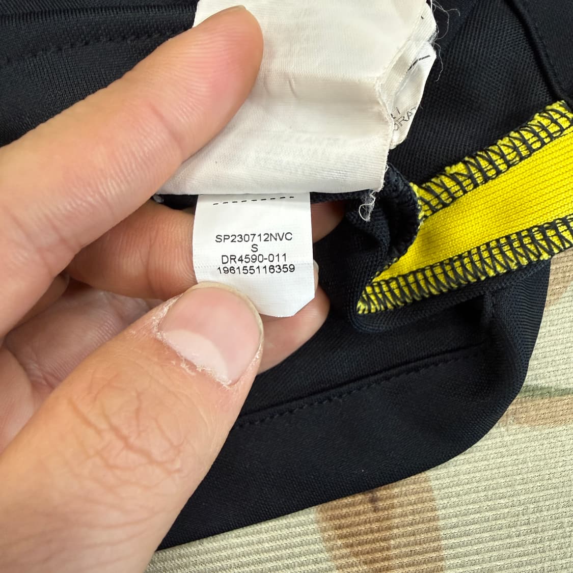 (S)나이키 Nike 파리생제르망 서드 유니폼(블랙,검노) 상품이미지5