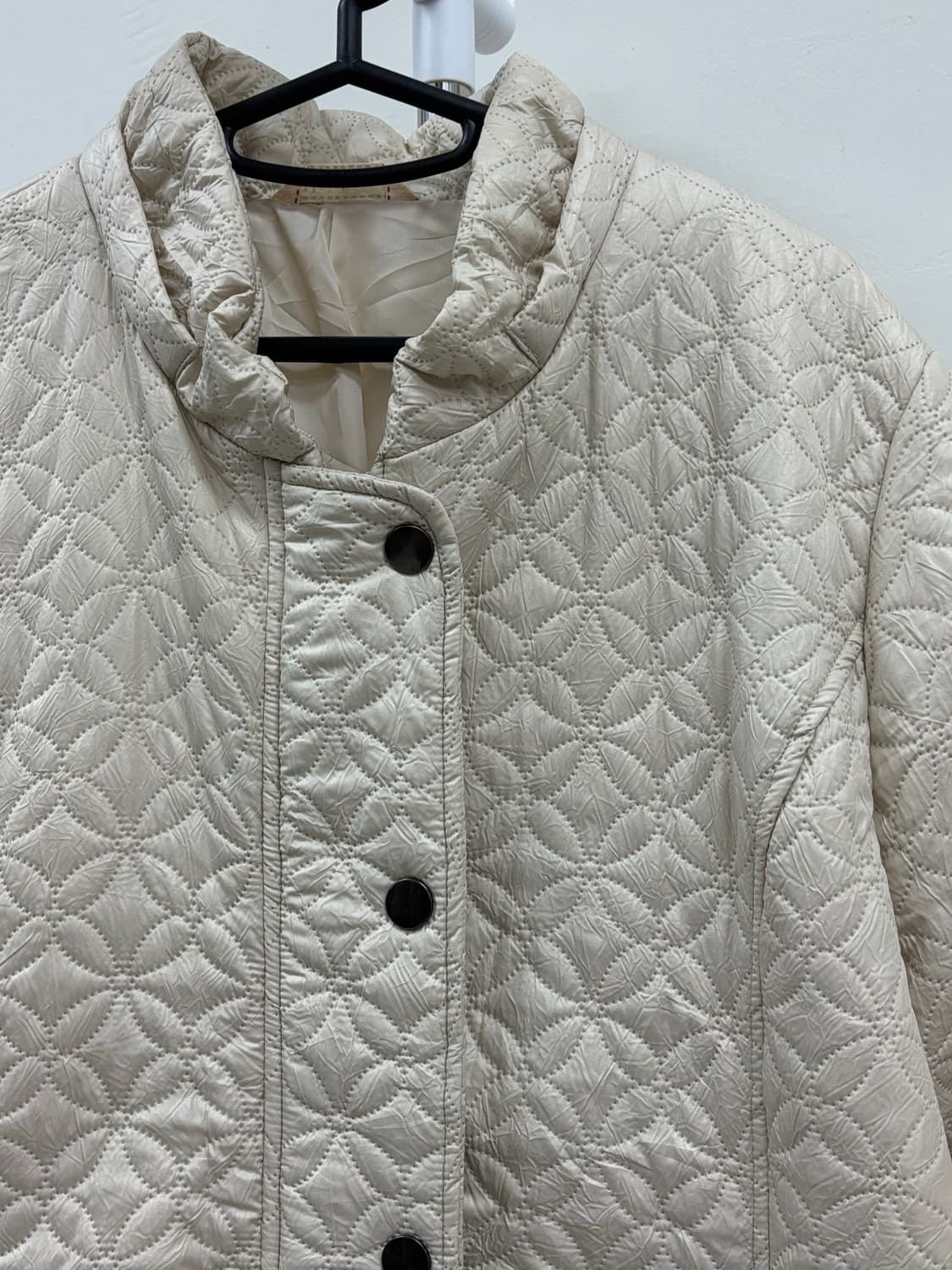 빈티지 아이보리 퀄팅 점퍼 상품이미지6