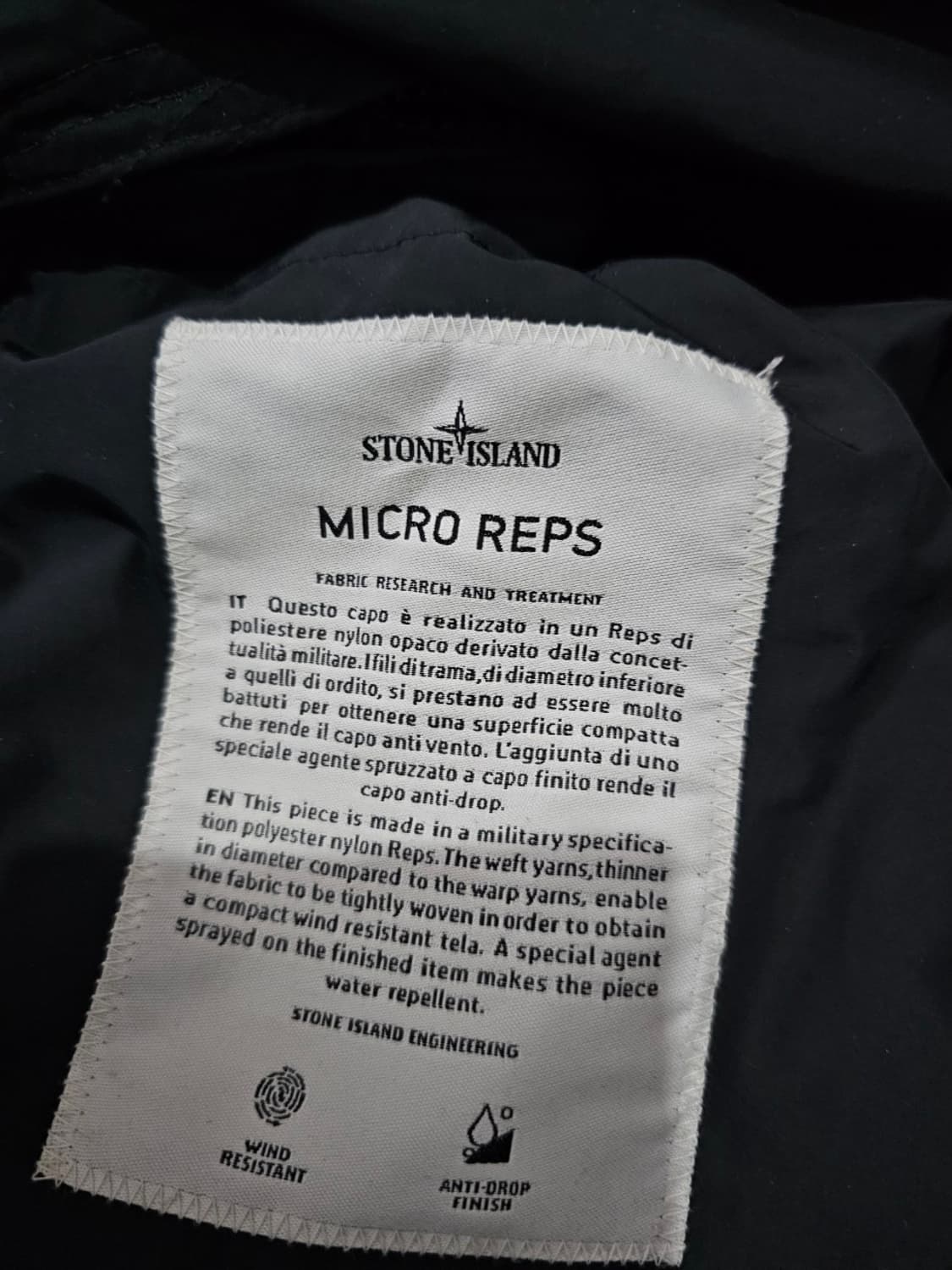 백화점텍 스톤아일랜드 마이크로랩스 점퍼 자켓 100 / L 상품이미지5