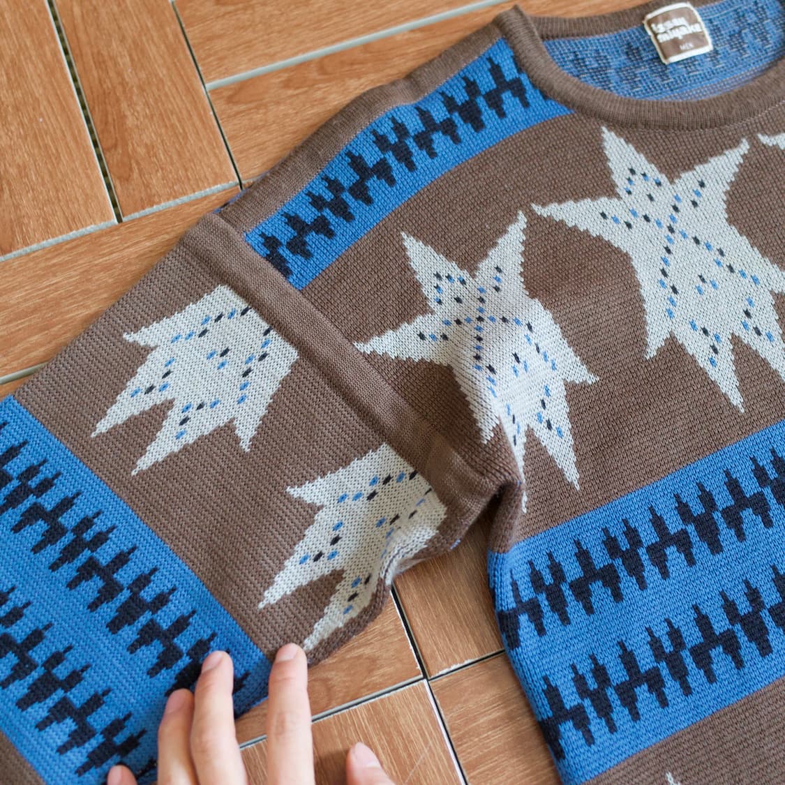 80’s Issey miyake jacquard knit sweater 상품이미지7