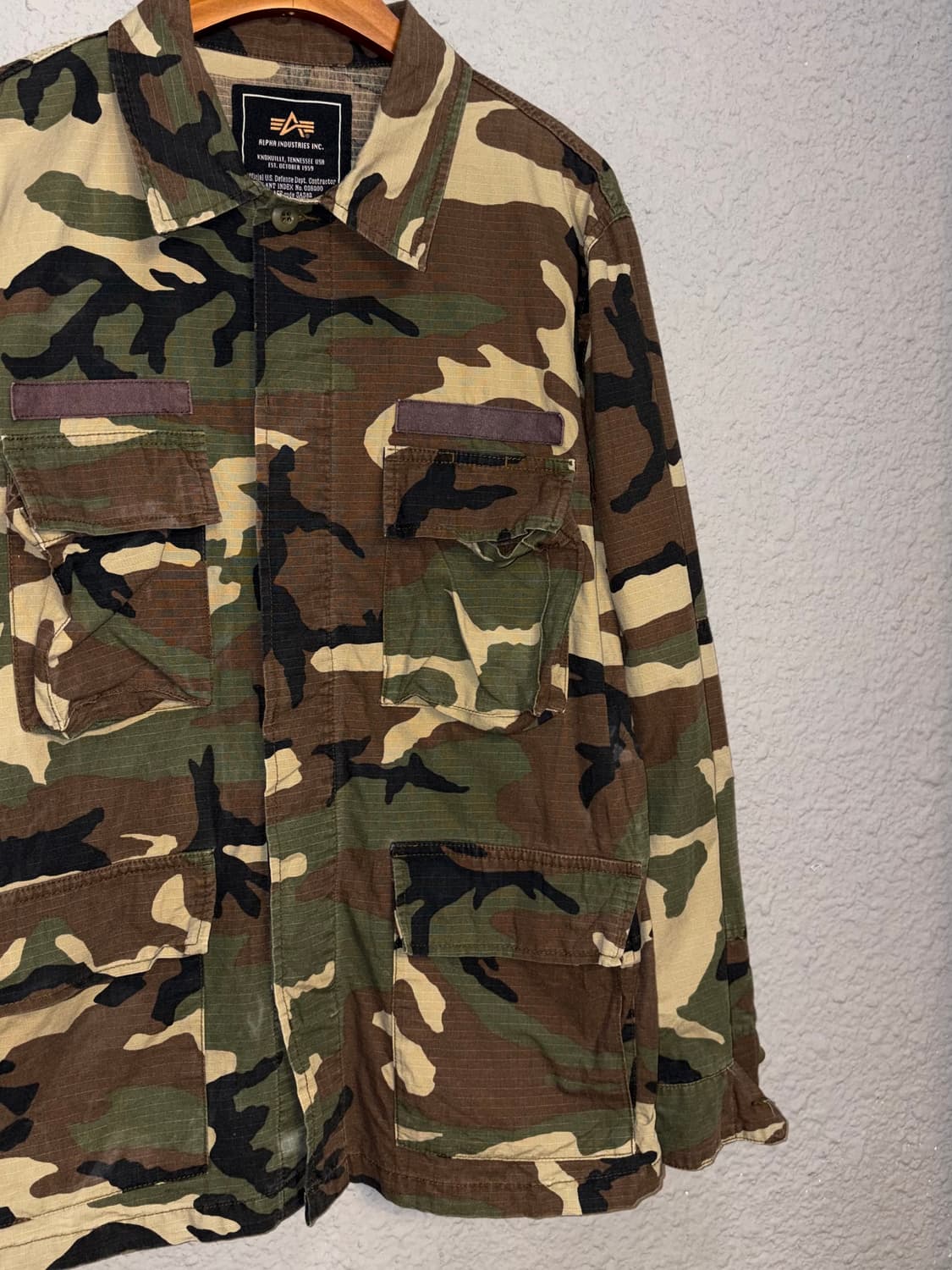 알파인더스트리 카모 워크셔츠 상품이미지4