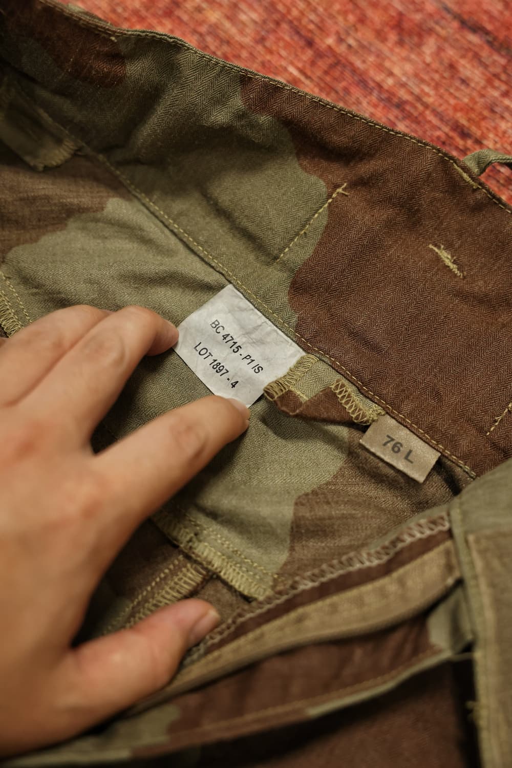 오리지널 밀리터리 프랑스군 카모팬츠 판매 상품이미지7