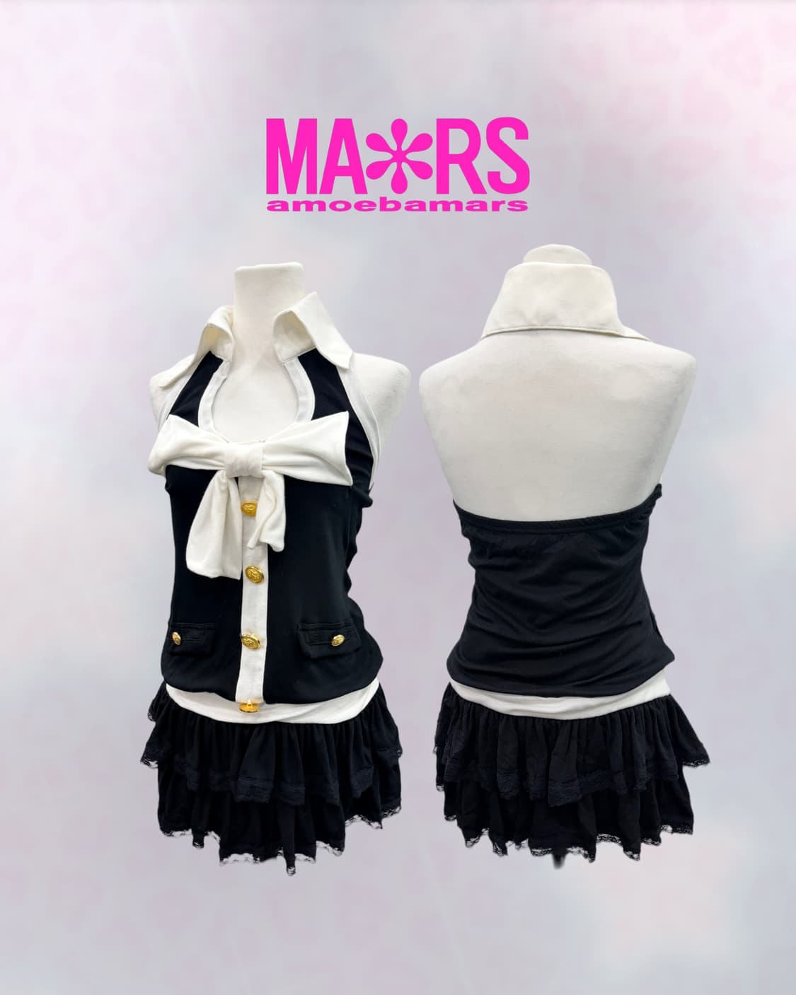 마즈 ma*rs 홀터넥 리본 캉캉 원피스 상품이미지1