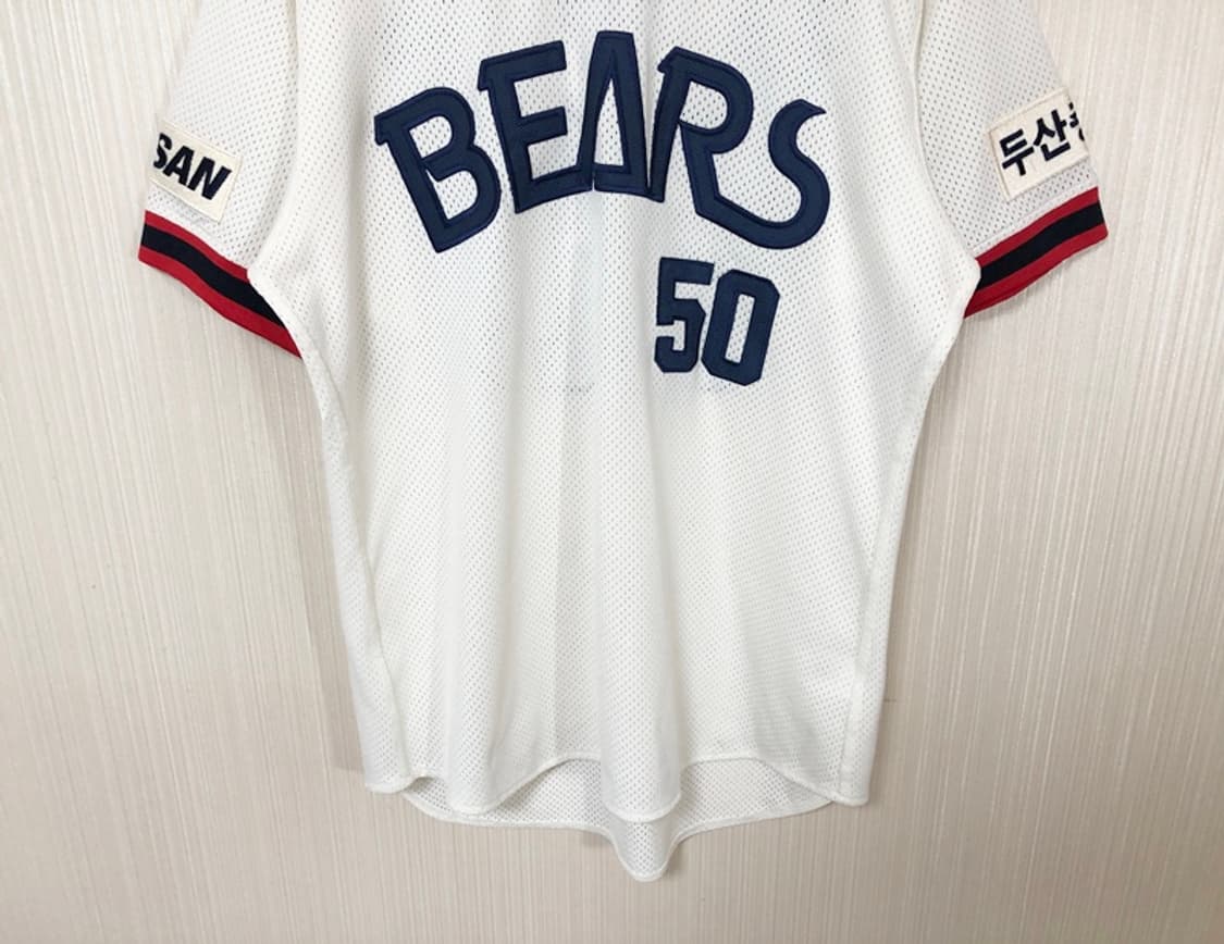KBO 위팬 두산베어스 올드 홈유니폼/져지 100 #50 김현수 상품이미지3