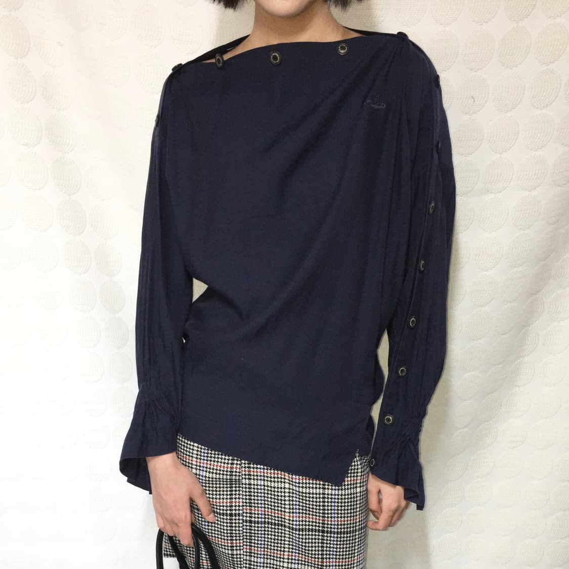 비비안 웨스트우드 네이비 블라우스 상품이미지2