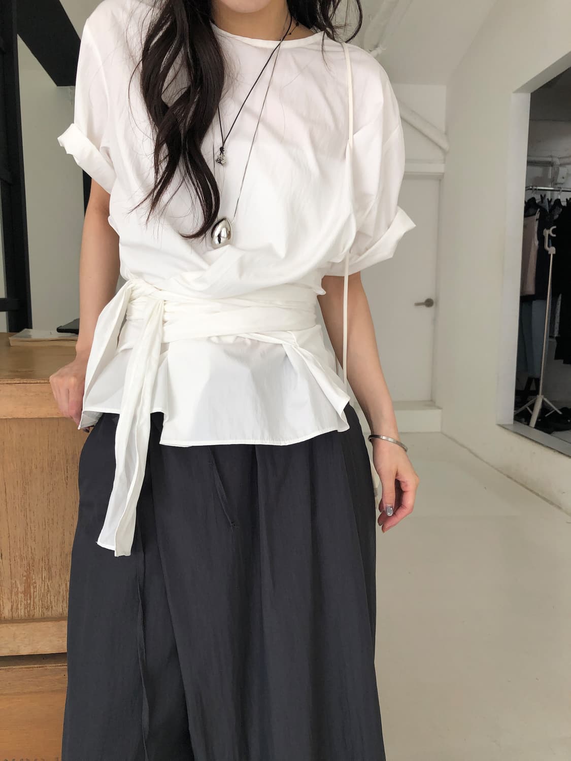 릿킴 marais blouse (white) 상품이미지4