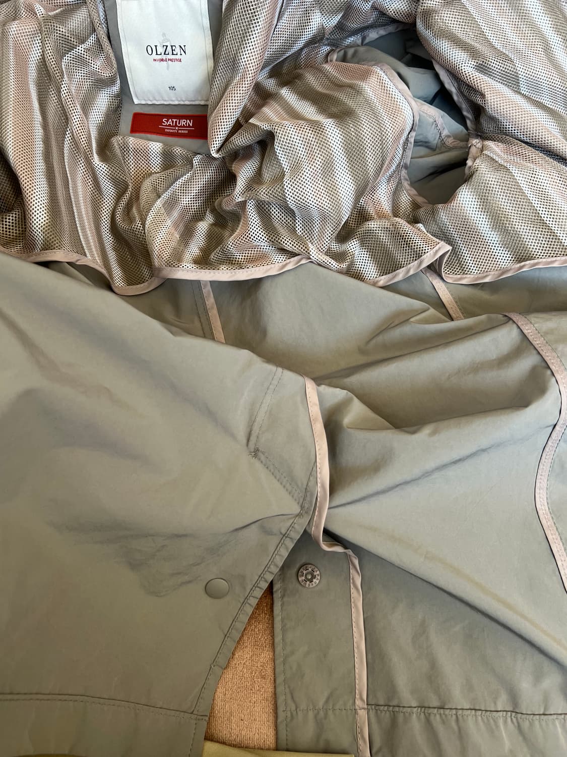 올젠 남성 그레이  간절기자켓 상품이미지4