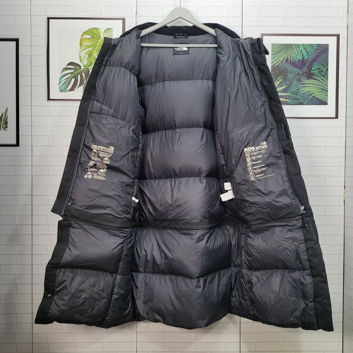 노스페이스 테크 슈퍼 에어 다운 후드 롱패딩 숏패딩 코트 자켓 95사이즈 상품이미지8