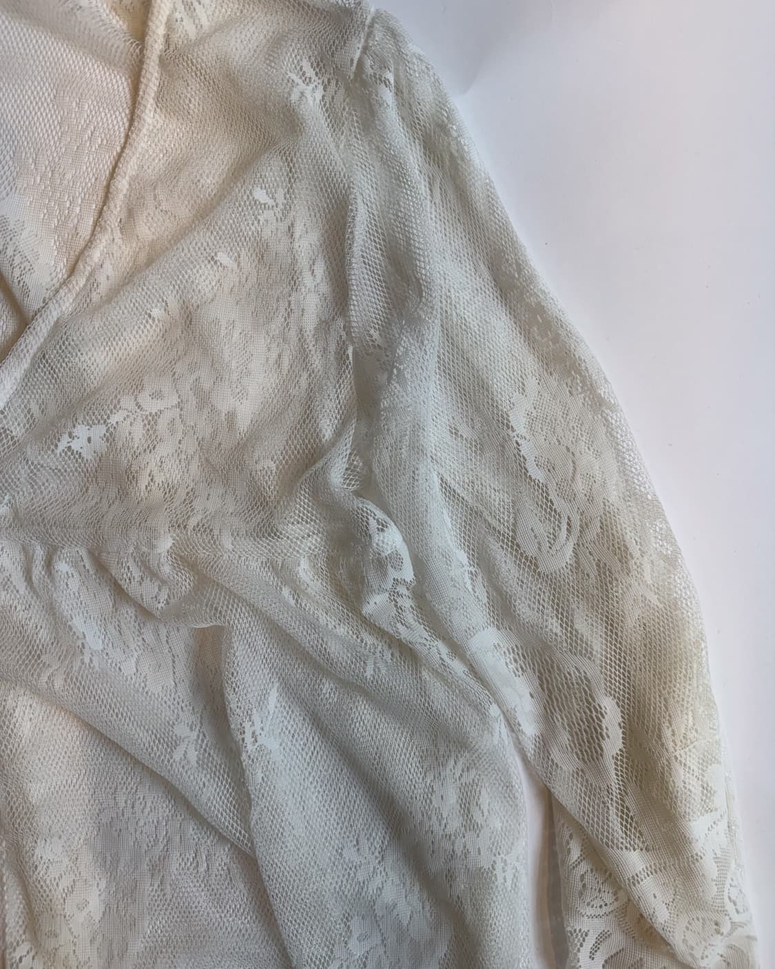 Floral Sheer Lace Long Cardigan 상품이미지2