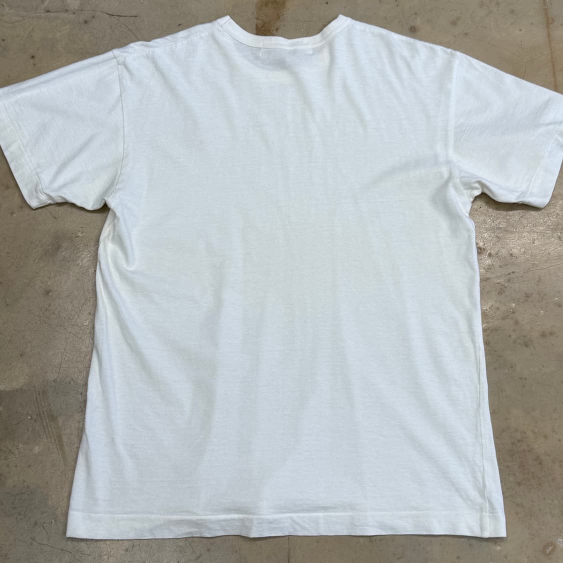 🫶🏻 꼼데가르송 레드 하트 와펜 White 반팔티 🫶🏻 상품이미지3