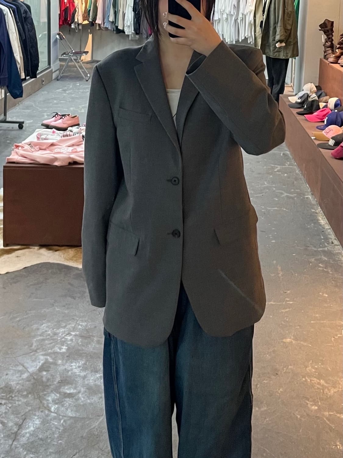 인사일런스 그레이 블레이저 자켓 H1846 상품이미지1