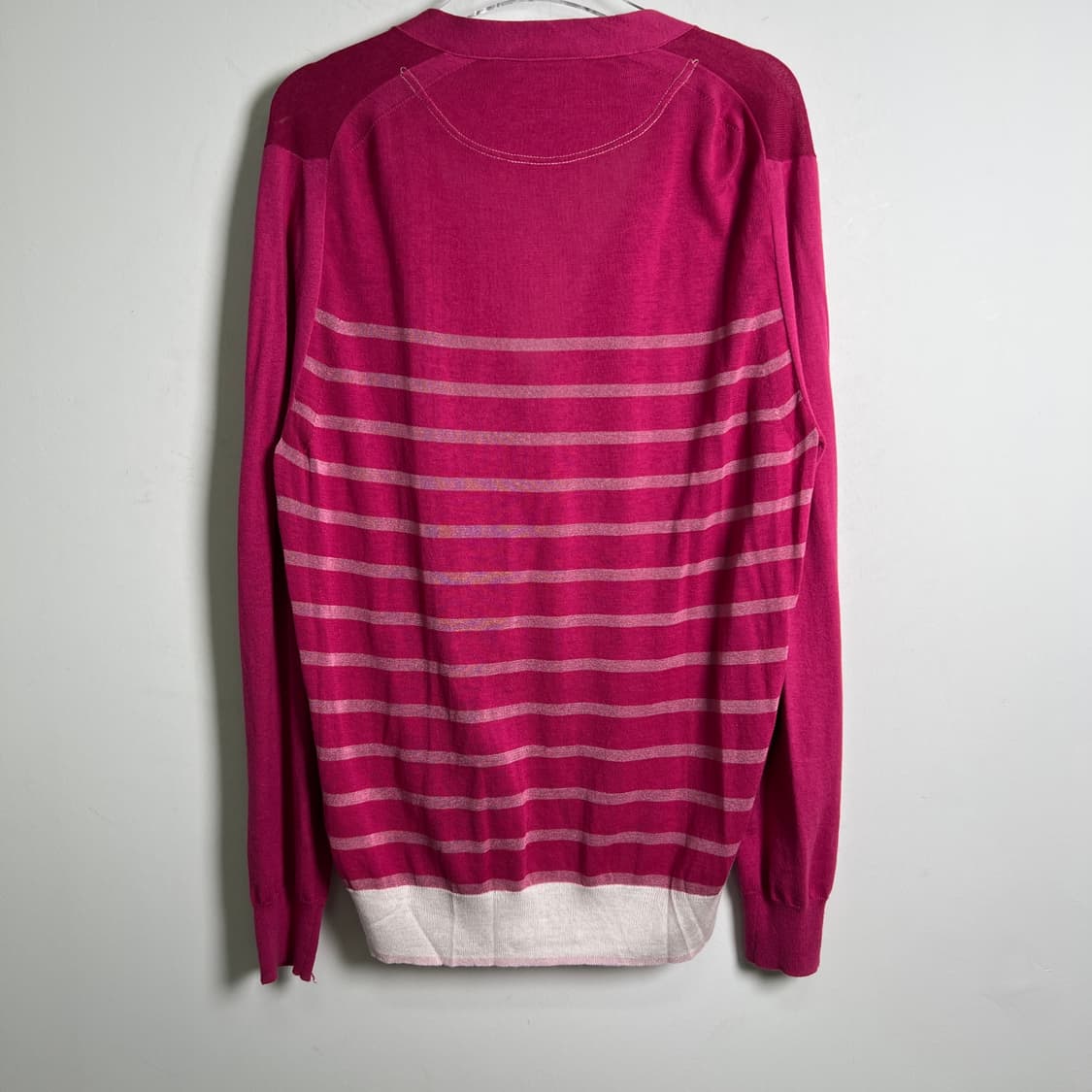 13ss 사카이 핑크 스트라이프 가디건  상품이미지5