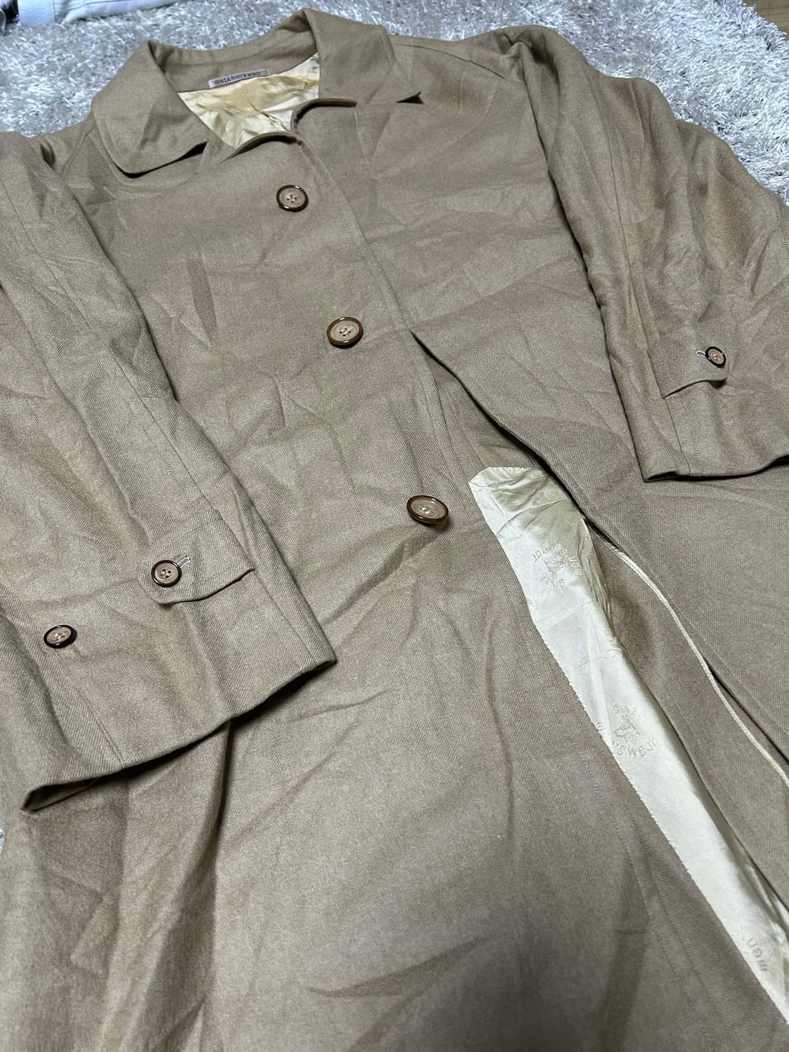 영국제 울 원단 일제 울 트렌치코트 사이즈 105~110 상품이미지2