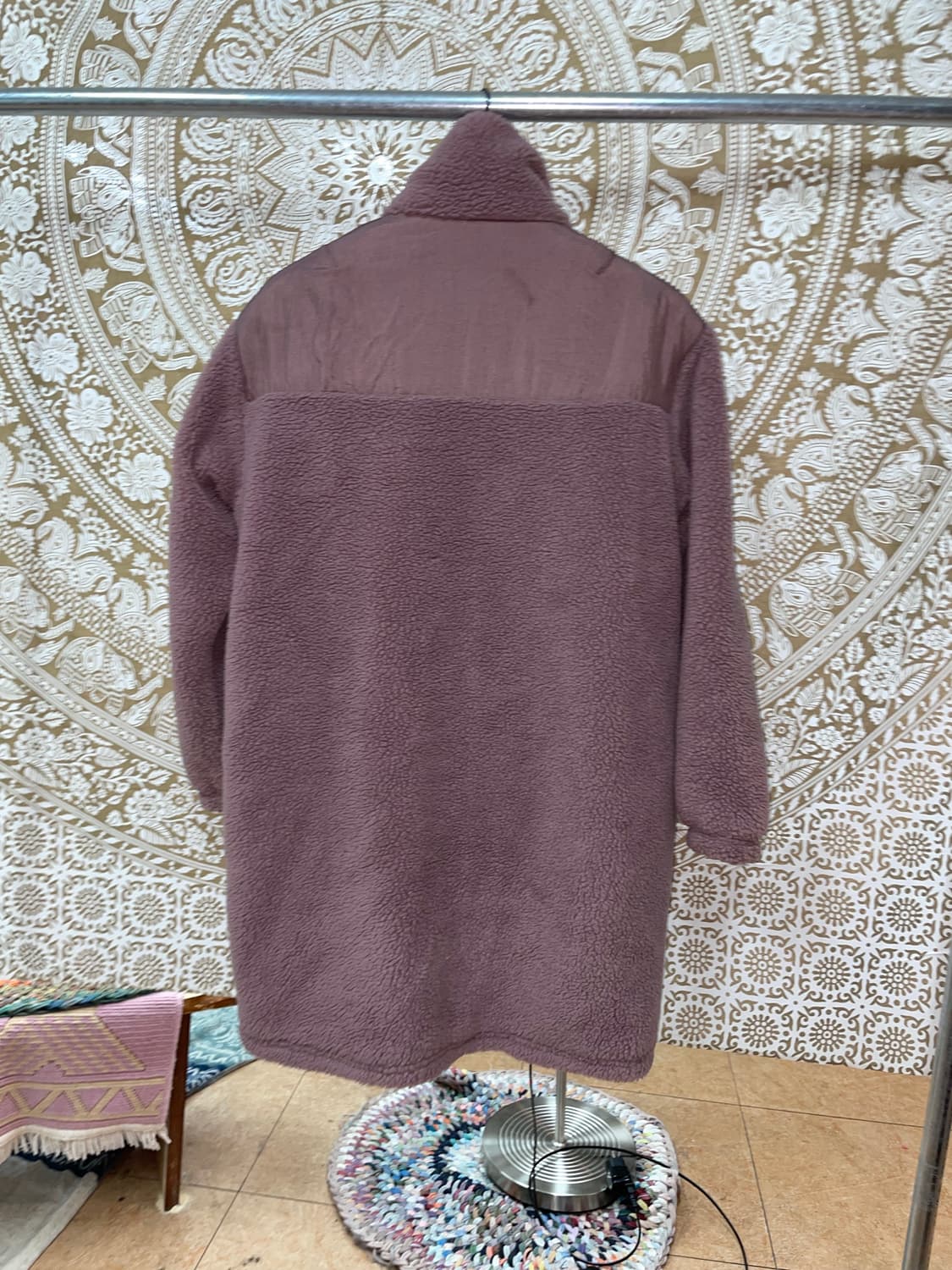 아디다스 여성 양털 롱 후리스 자켓  상품이미지6