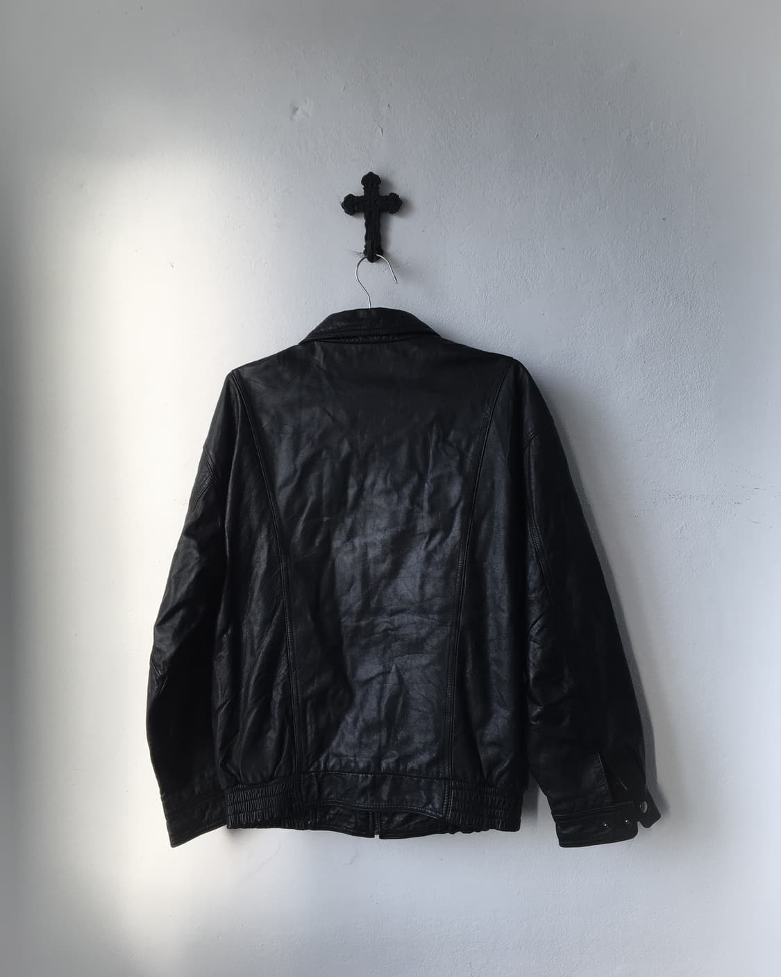 Leather bomber jacket 상품이미지4