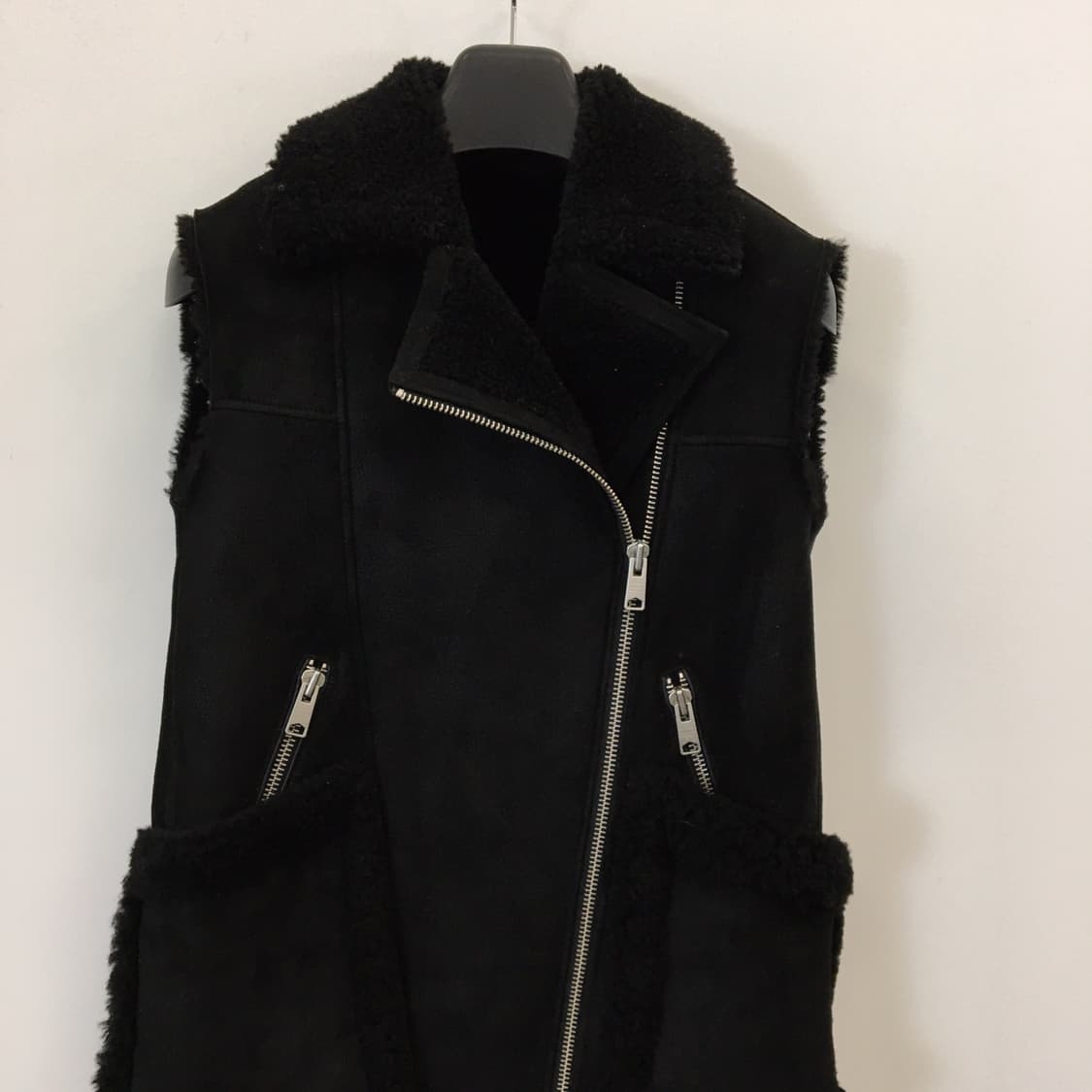 올세인츠 쉽스킨 양가죽100% 무스탕조끼 여성 55  상품이미지2