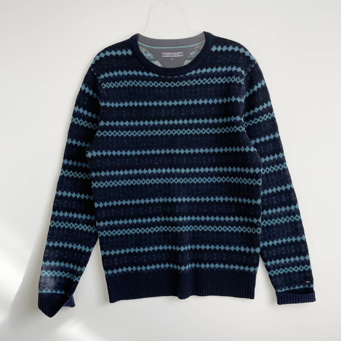 F2 타미힐피거 패턴 니트 스웨터 M사이즈 상품이미지1