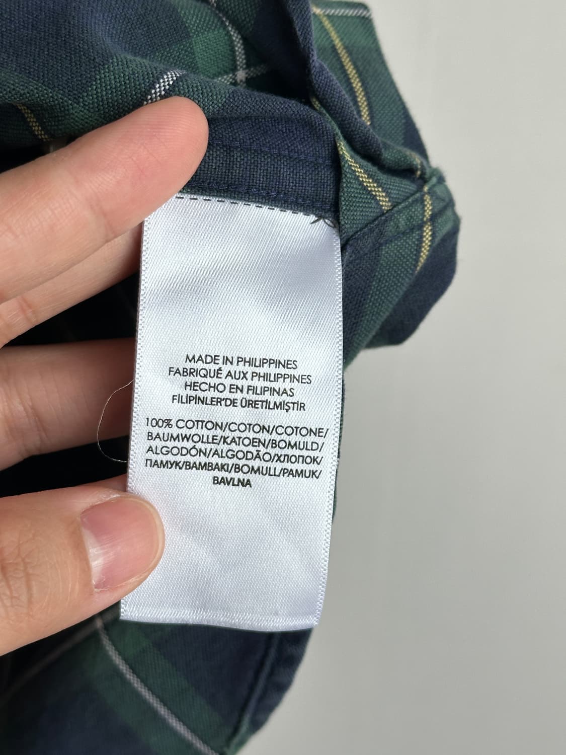 폴로 랄프로렌 원포켓 타탄체크 셔츠 M 상품이미지7