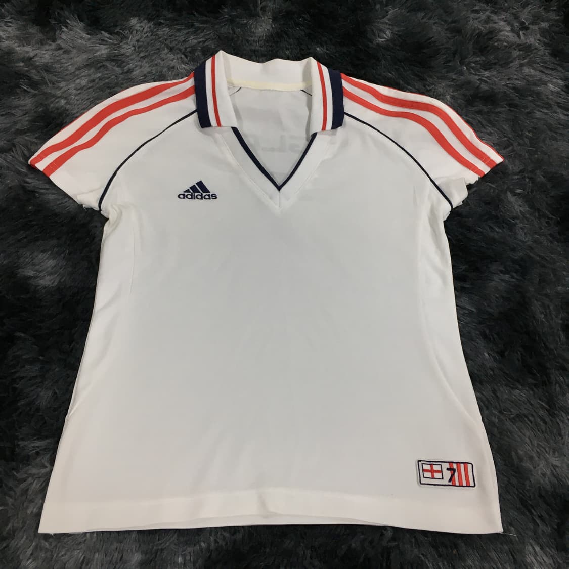투티/A9 ADIDAS ENGLAND 카라 반팔티 유니폼 슬림 스포티 상품이미지2