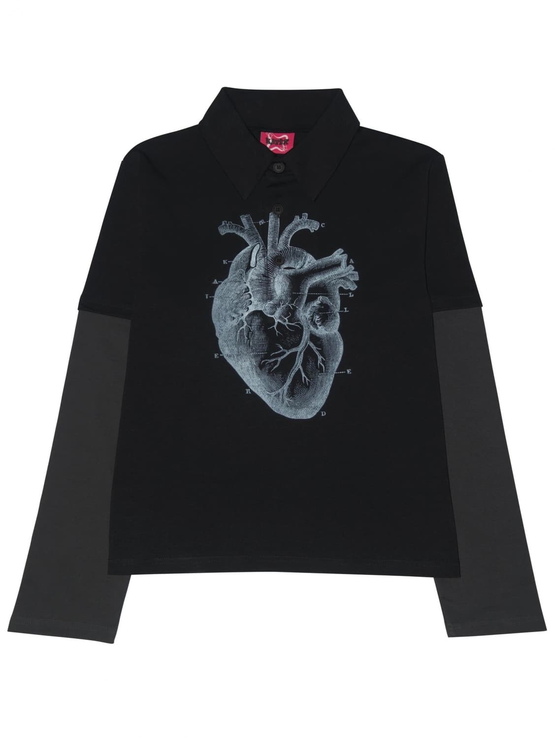 Kater 카터 Heart PK layered long sleeve BL 상품이미지1