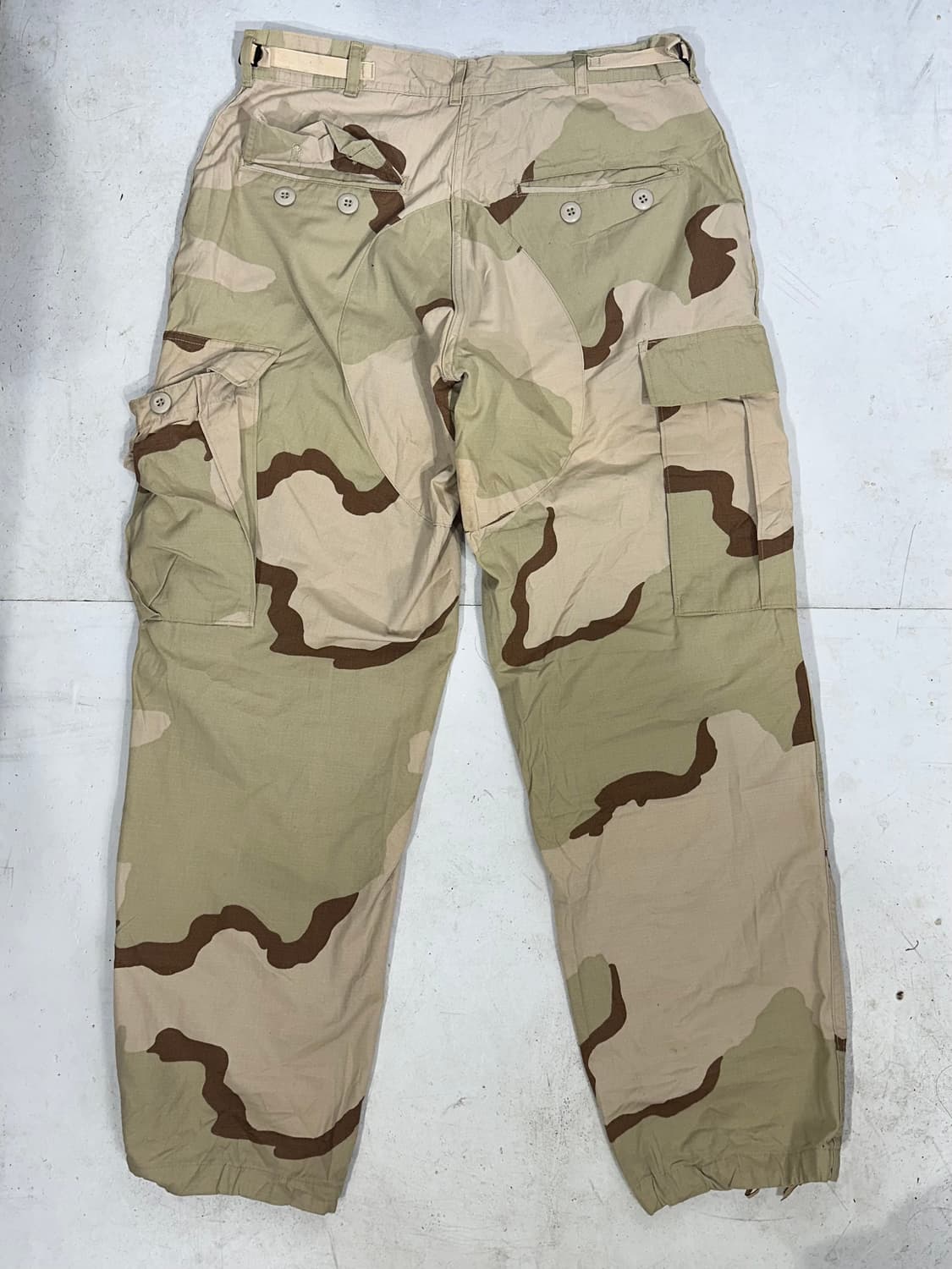 빈티지 베이지 밀리터리 미군 데저트 카모 와이드 카고 팬츠  상품이미지5