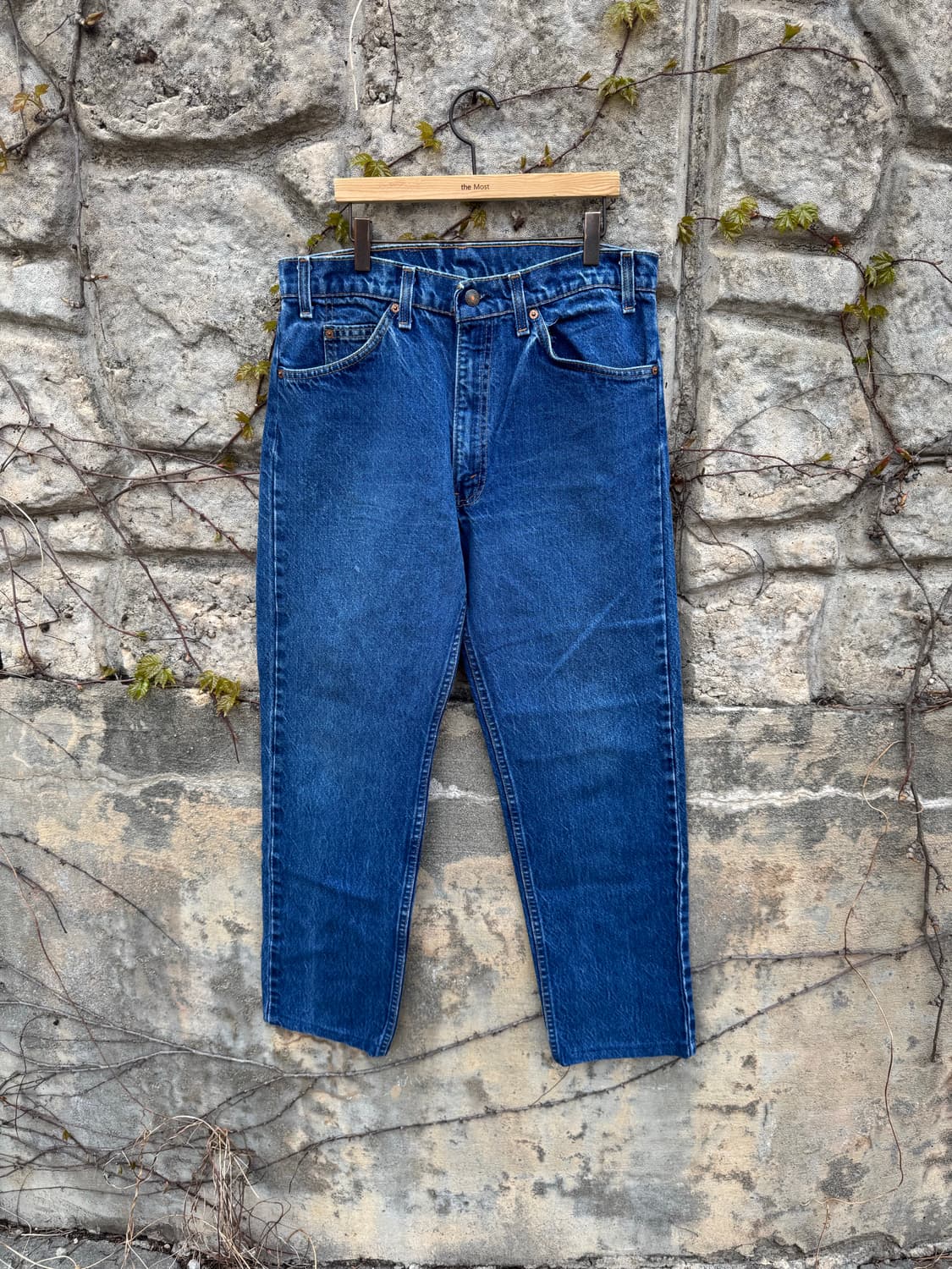 80s 리바이스 빈티지 505 오렌지탭 워싱 데님 팬츠 34 상품이미지1