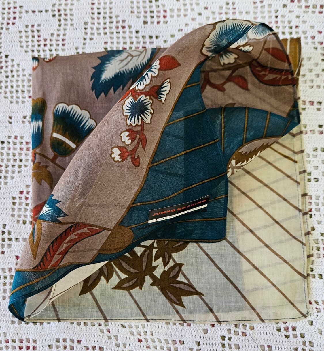 준코 코시노 플라워 패턴 손수건 3종 상품이미지6