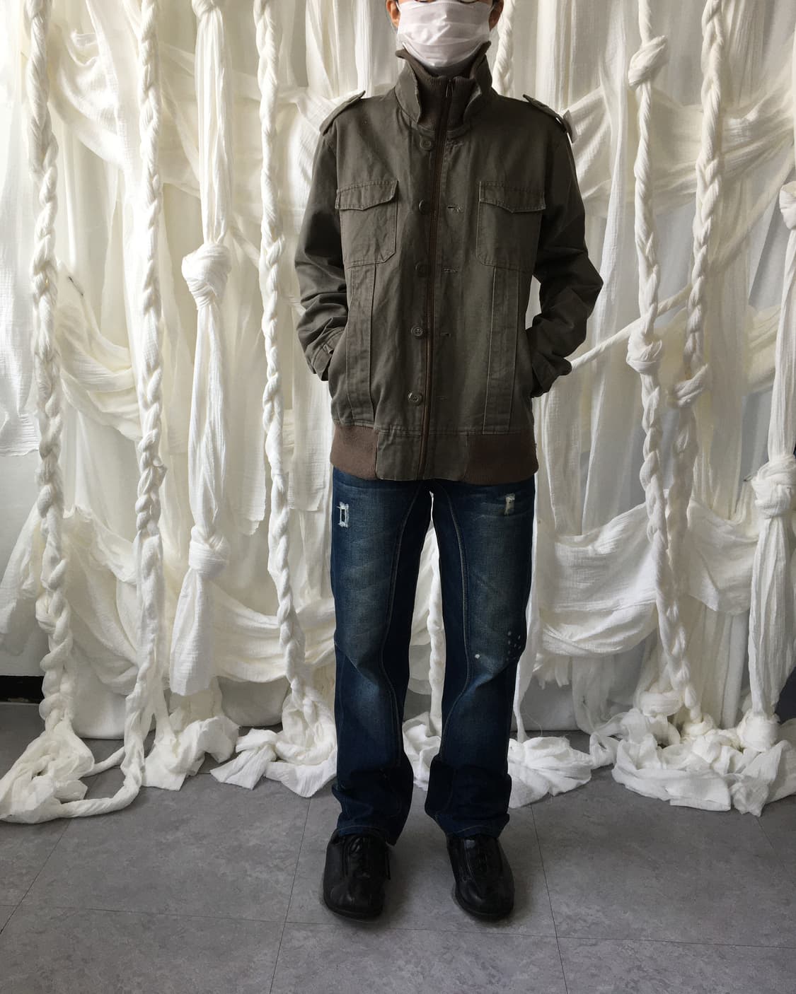 High neck bomber jacket 상품이미지7