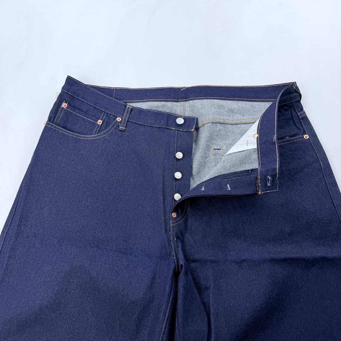 에비수 NO2 빅로고 데님쇼츠 반바지 새상품 상품이미지6