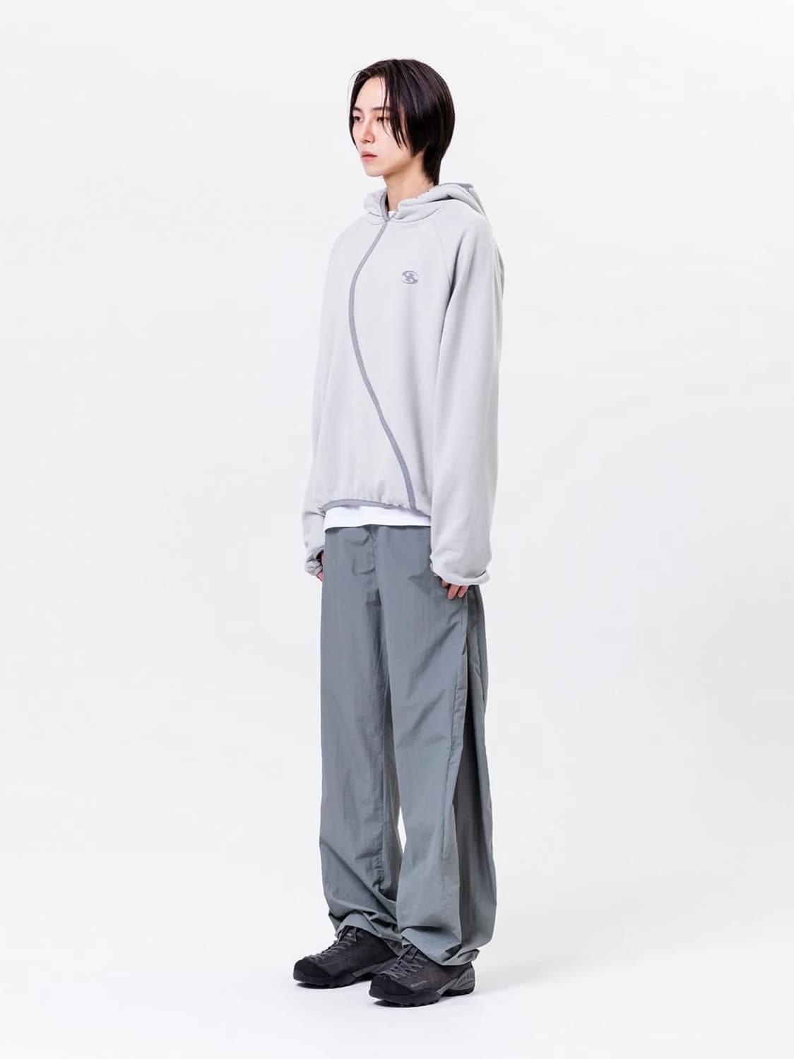 22SS 테입드후드 그레이 상품이미지2