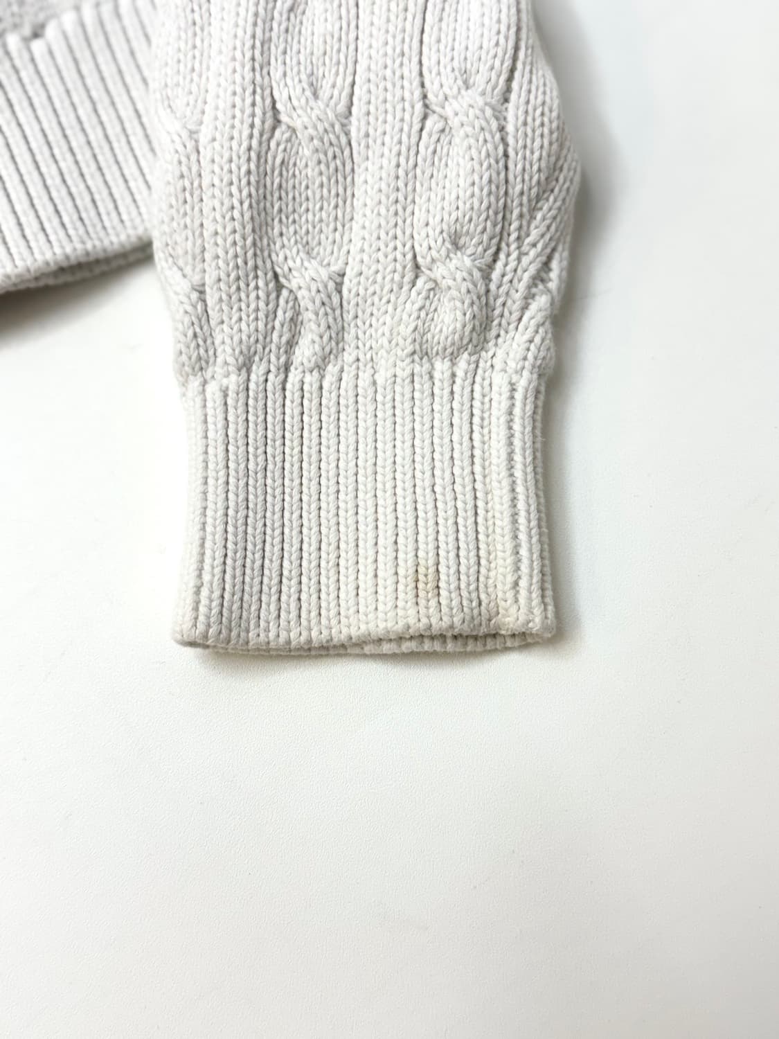 Polo sports 랄프로렌 스포츠 화이트컬러 케이블 니트 가디건 상품이미지9