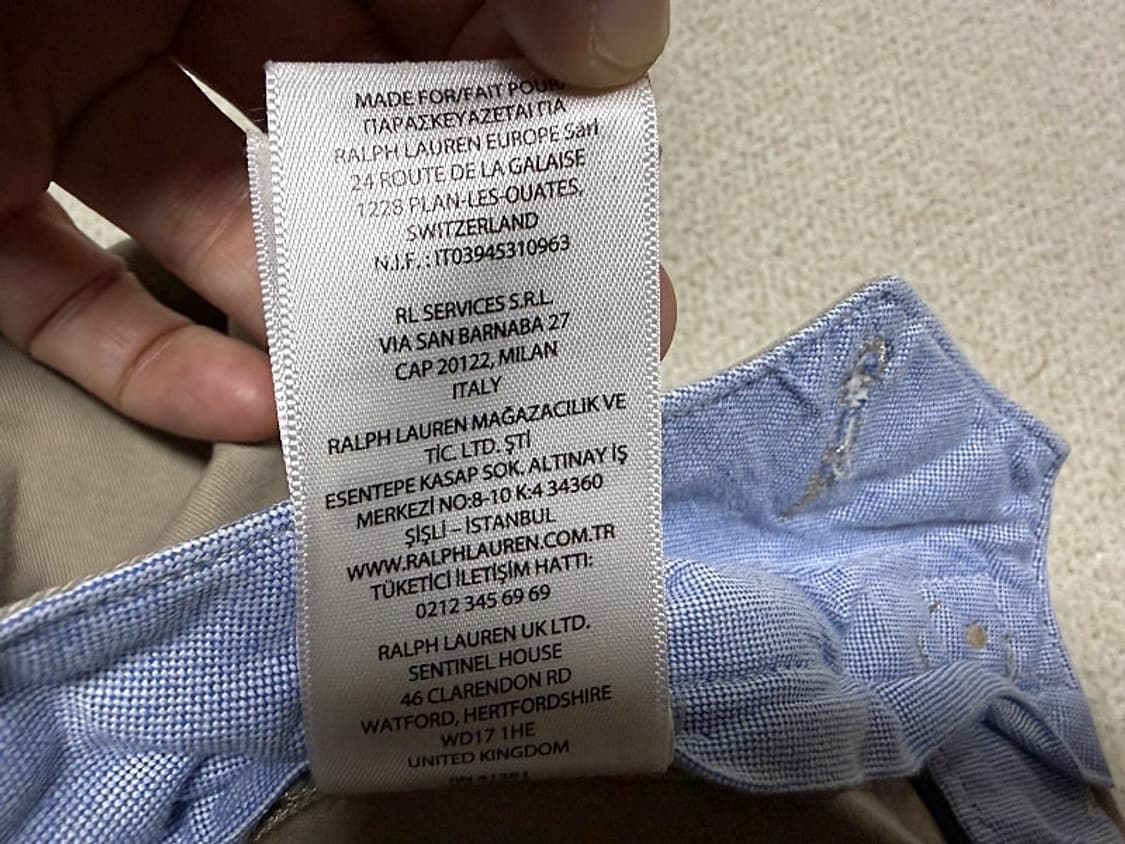 폴로 랄프로렌 바지 남성용 34인치 상품이미지10