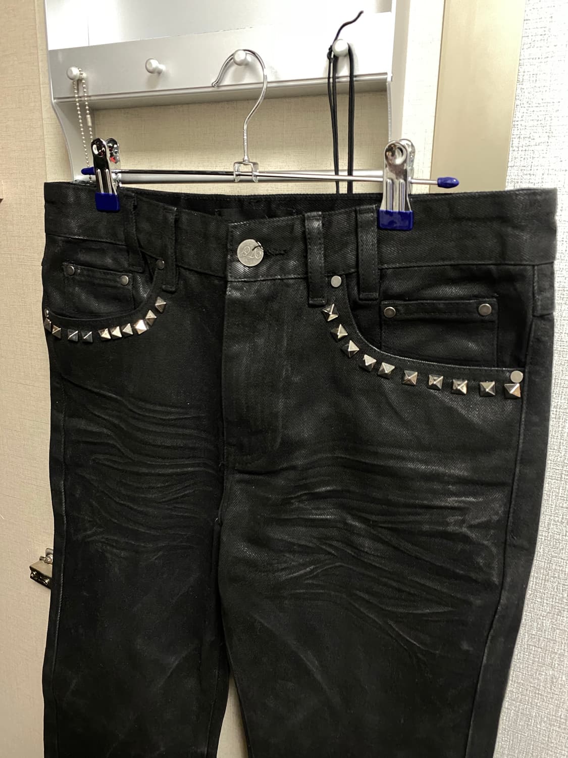 Waxed flare jean 상품이미지2