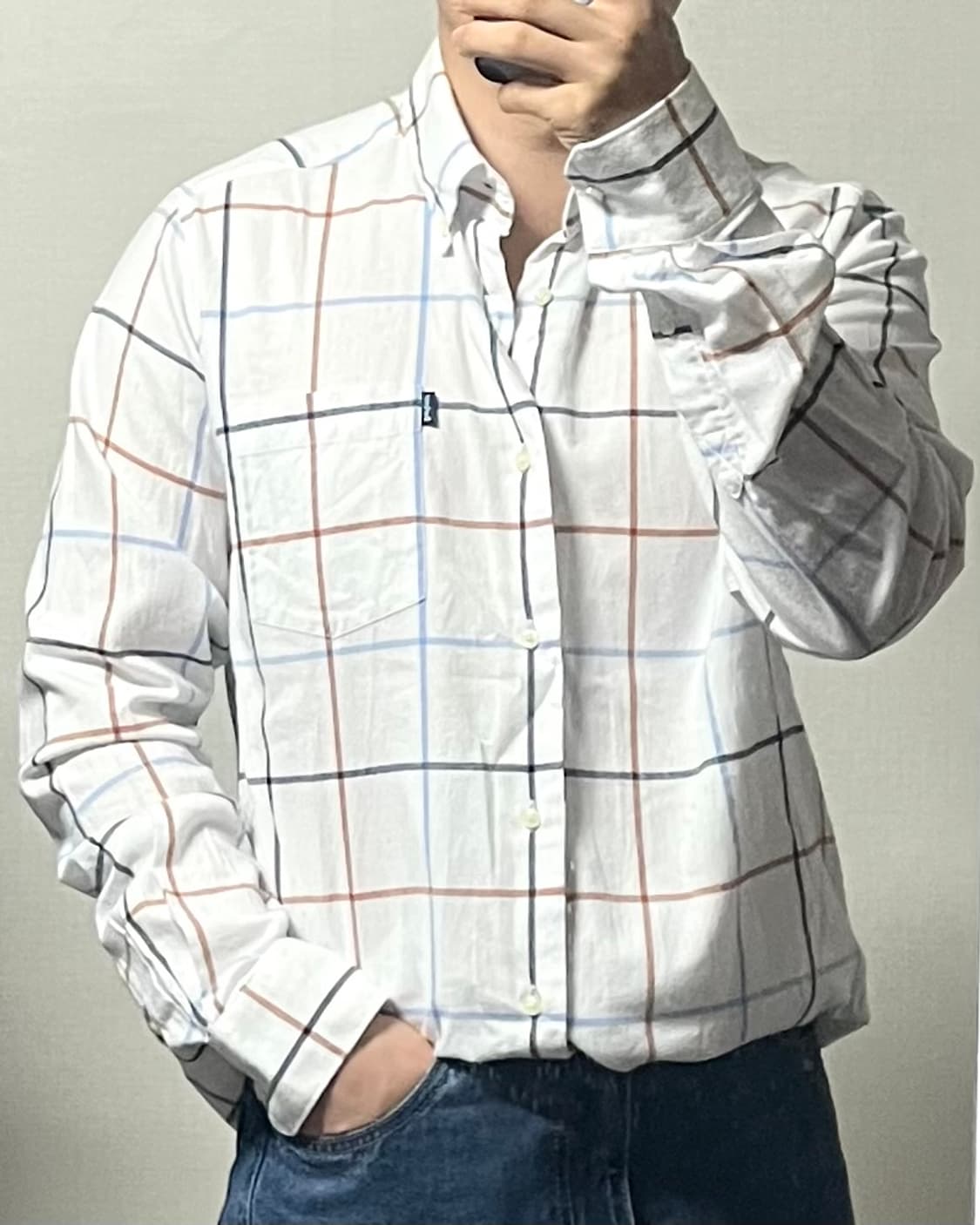 (새상품) 바버 클래식 스트라이프 셔츠 상품이미지1