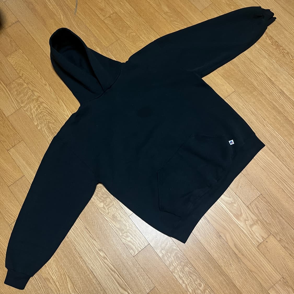 [XL] 90s USA 빈티지 러셀 후드 블랙 상품이미지2