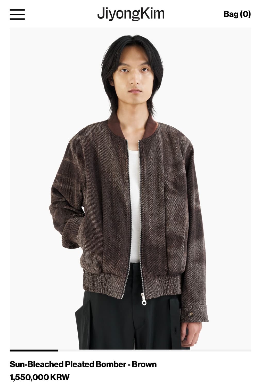 [M] 지용킴 25AW 선블리치 봄버자켓 상품이미지8