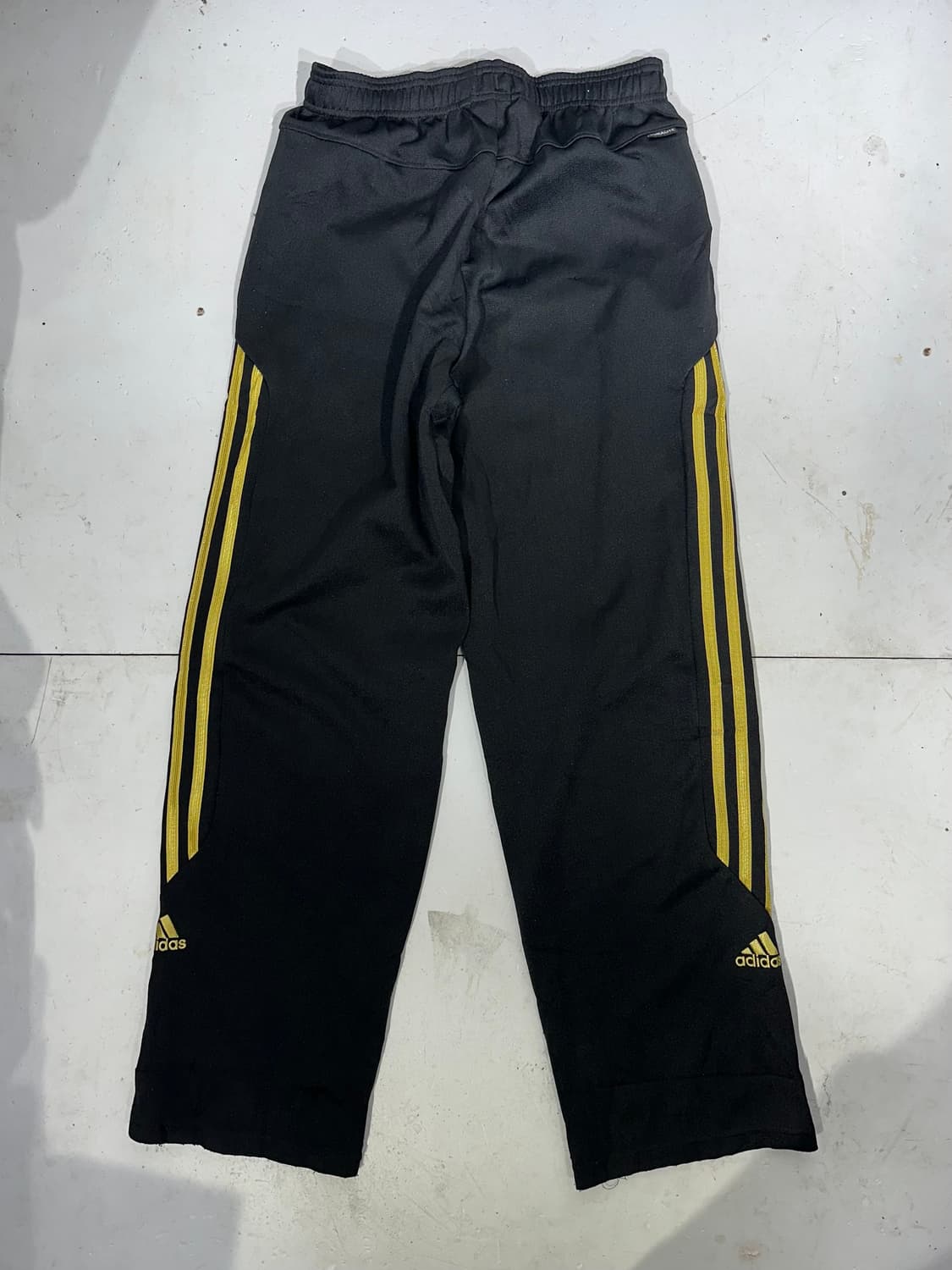 아디다스 블랙 골드 삼선 와이드 팬츠 L 상품이미지5