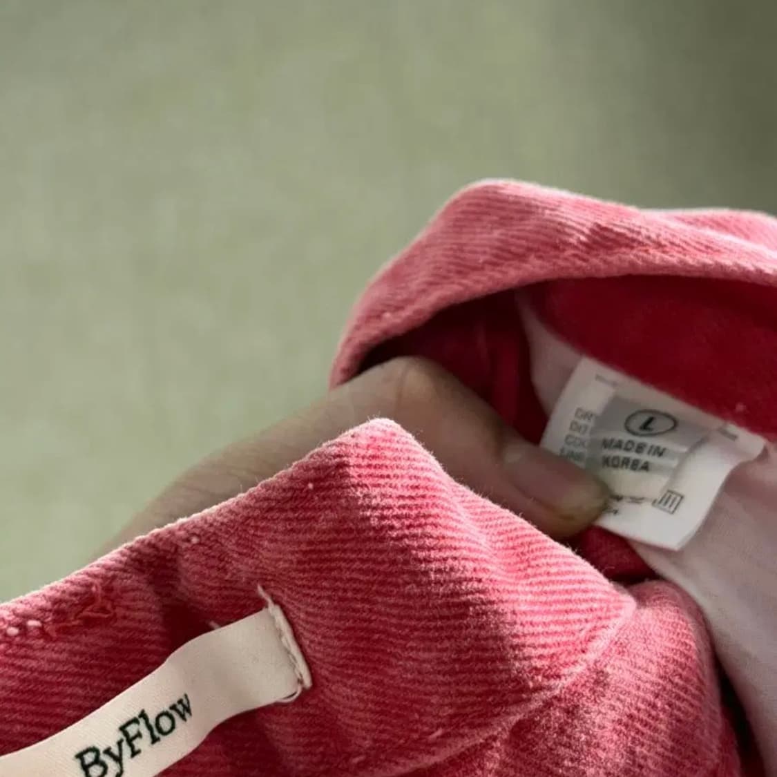 바이플로우 Byflow 레드 데님 팬츠 L 상품이미지2