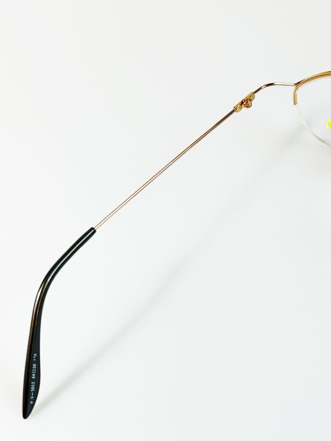 90s Paul Valentino 골드 오벌 반무테 빈티지 안경 상품이미지7