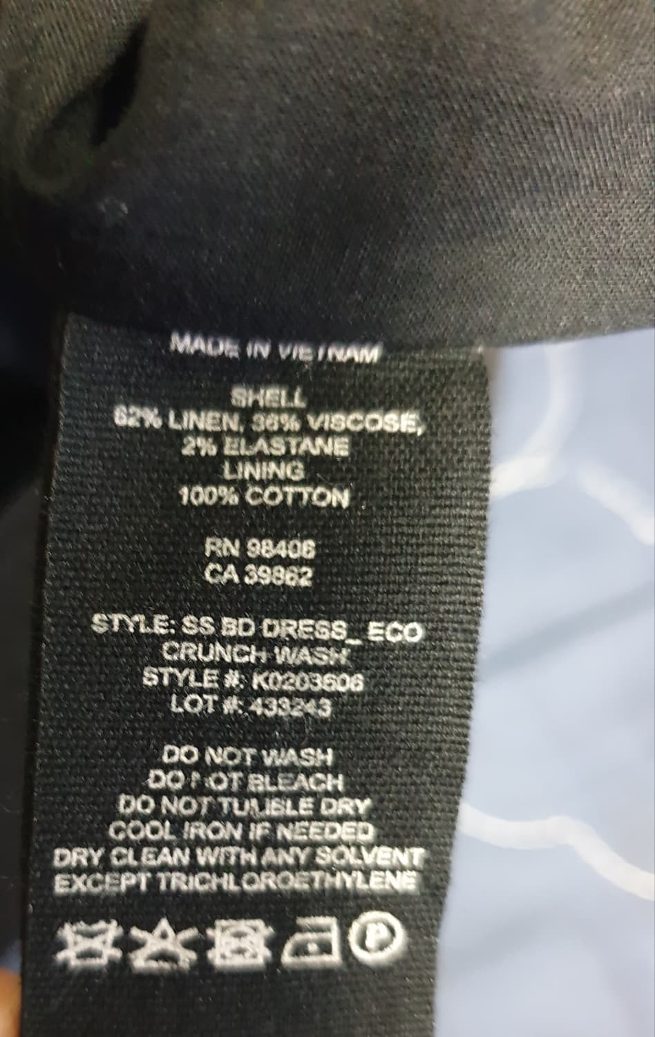 (SS시즌) 띠어리 비스코스혼방 린넨코튼 버튼업 스판 드레스 블랙(10) 상품이미지3