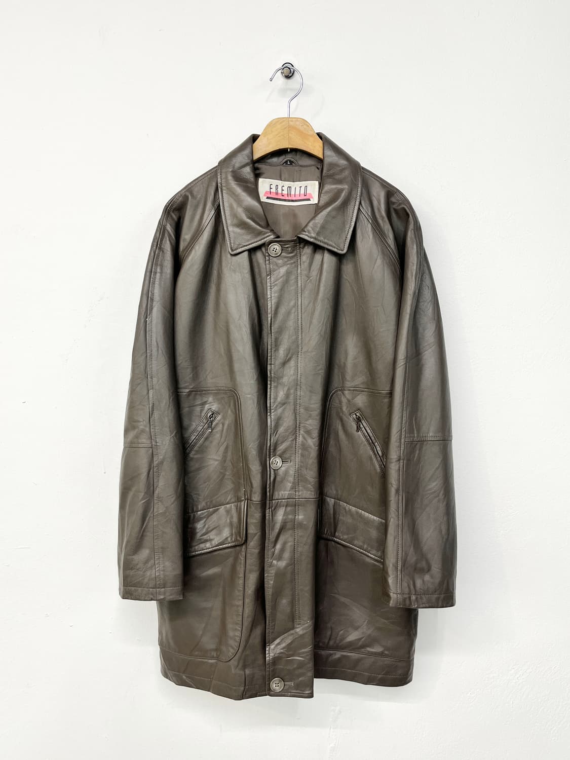  FREMITO 사파리 레더 자켓 상품이미지4