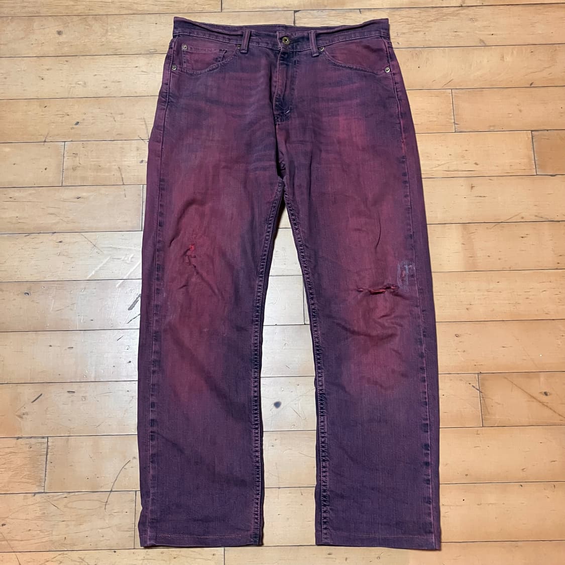Japanese 데님 리메이크 90s 퍼플레드 셋업 levi‘s 상품이미지6