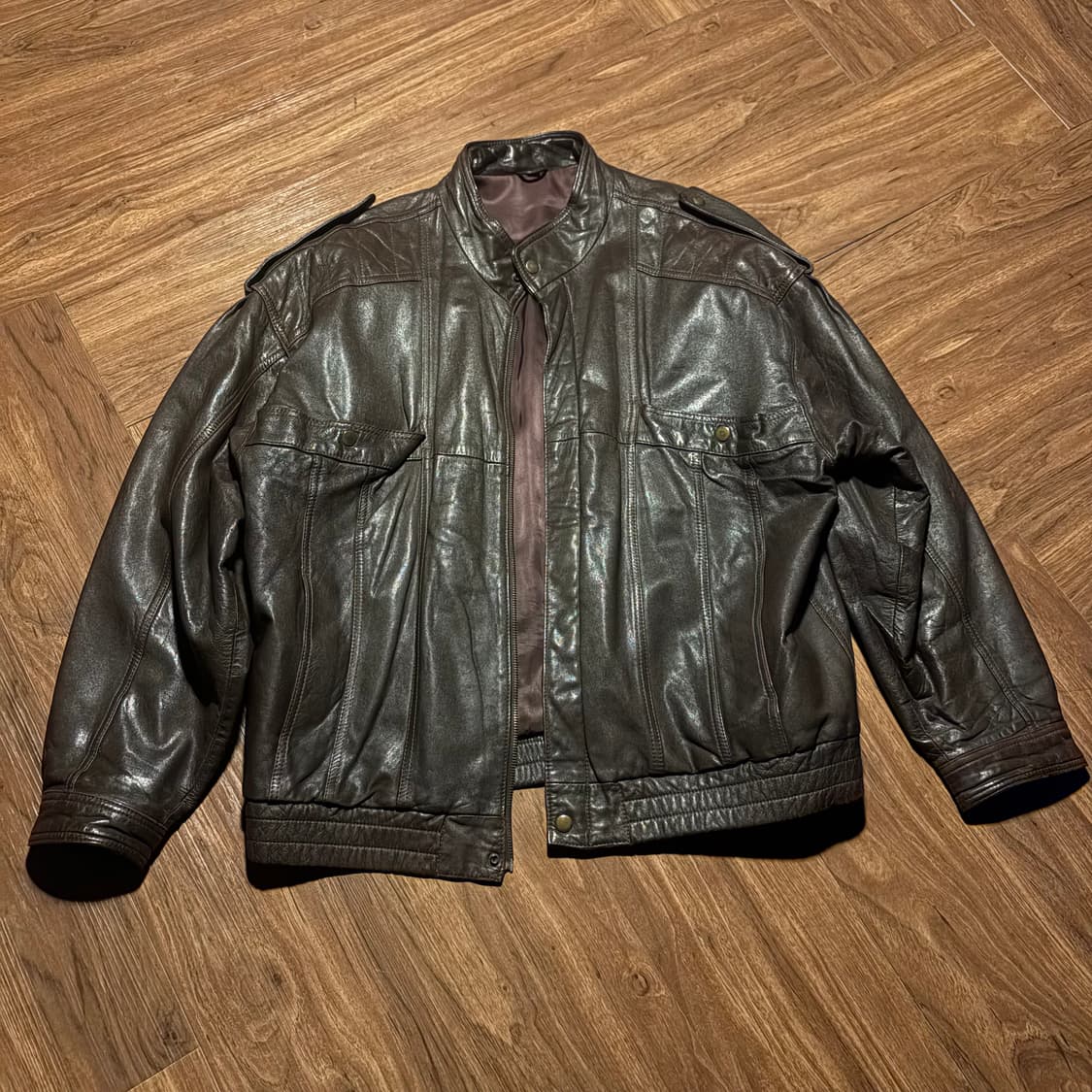 NEW FAST LAMB LEATHER OVERFIT JACKET 상품이미지8
