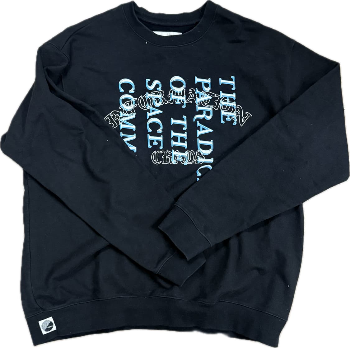 FUZZ 블랙 맨투맨 스웻 셔츠 XL 상품이미지1