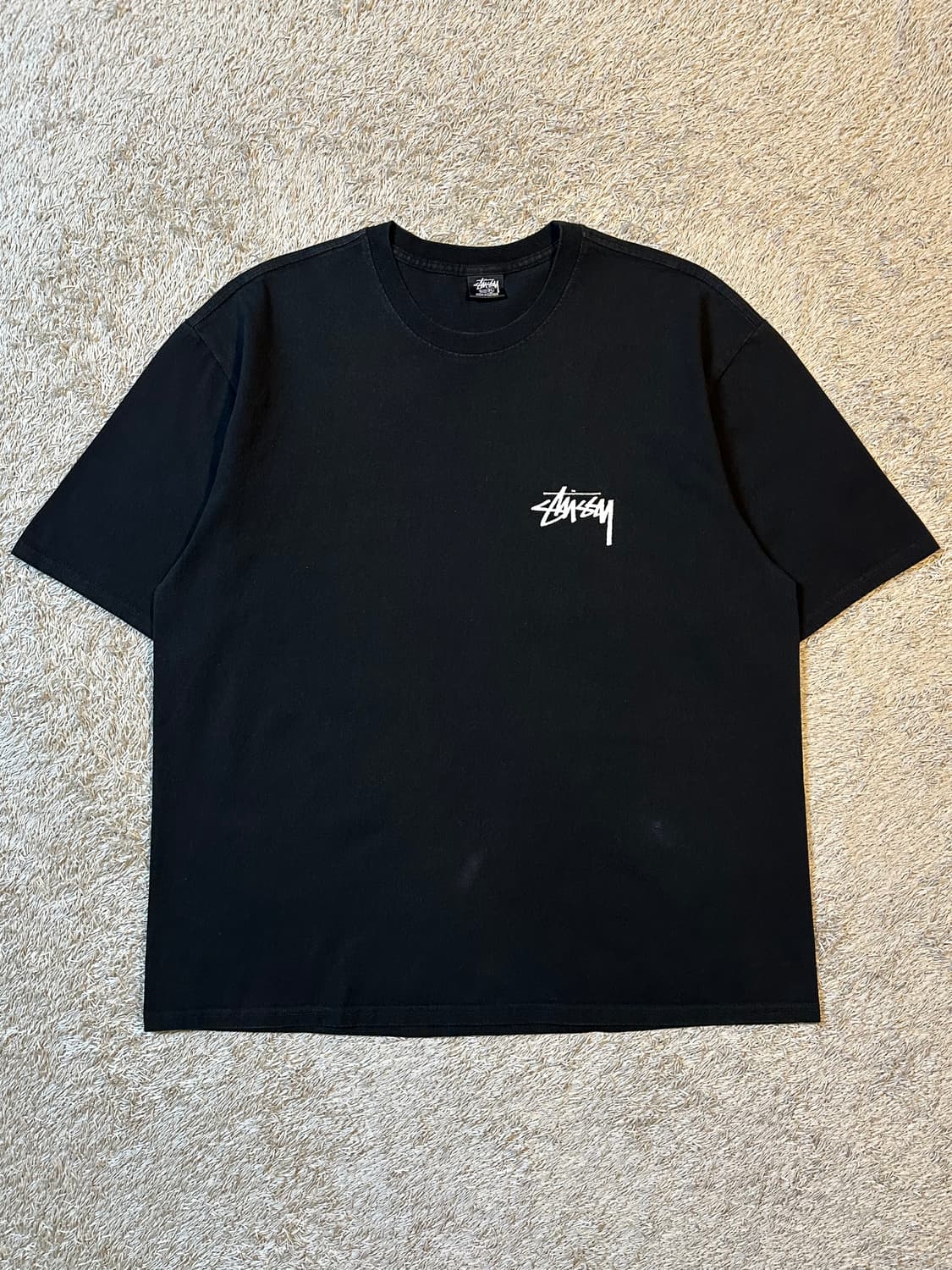 스투시 STUSSY 위더드 플라워 반팔 티셔츠 블랙 상품이미지3
