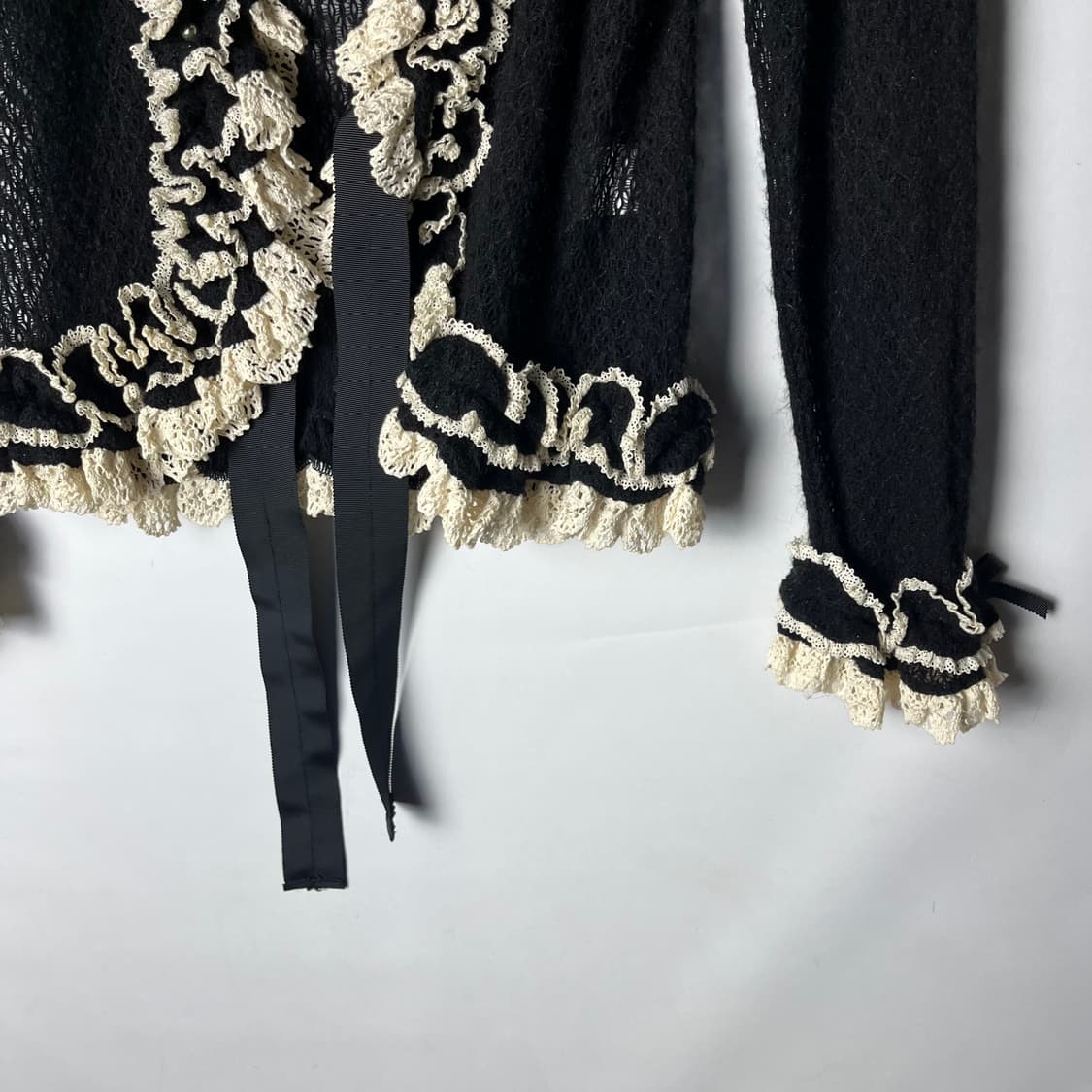 [Juliette et Justine] 프릴 시스루 가디건 상품이미지3