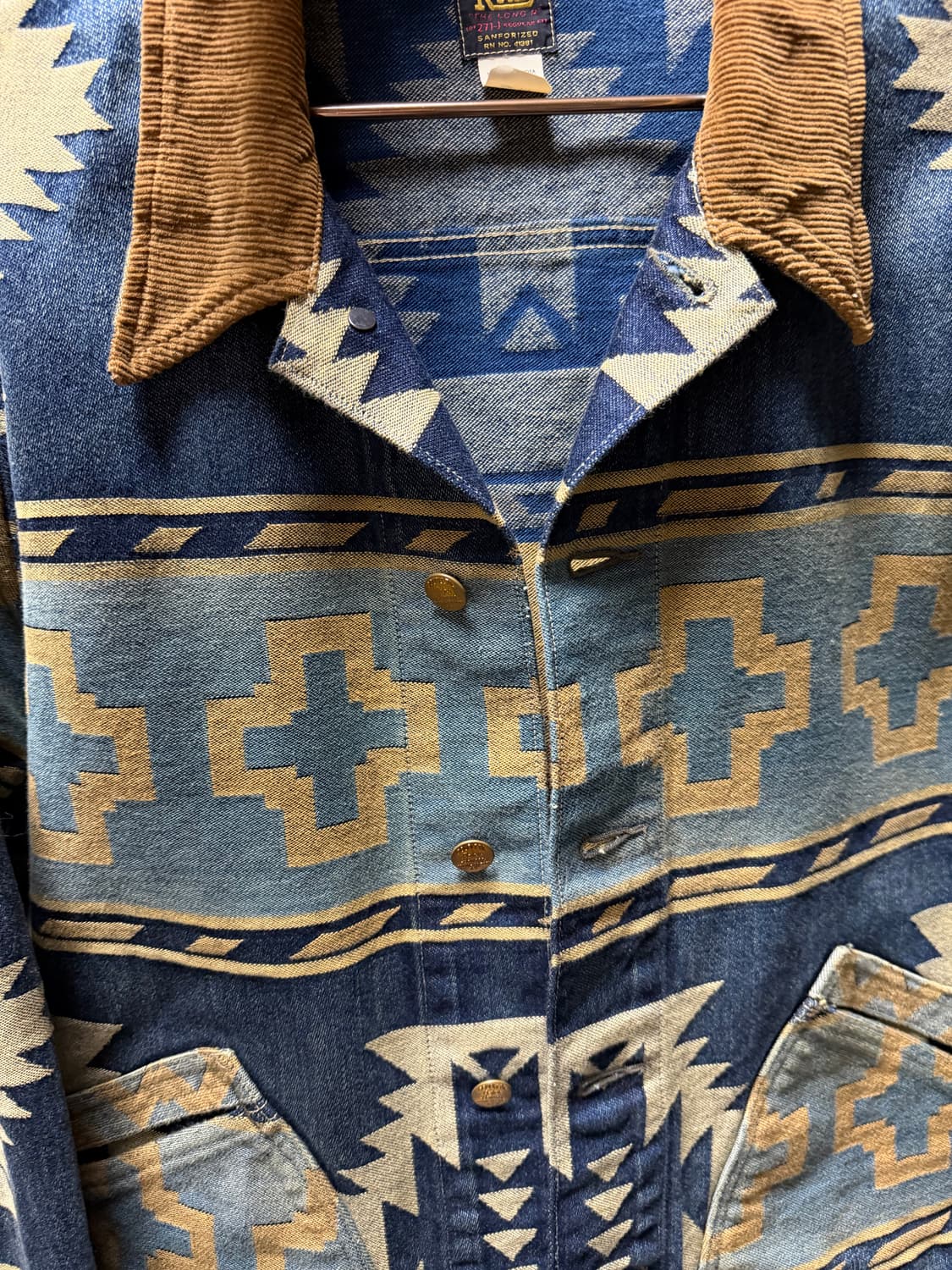 rrl 자카드 트러커 L 상품이미지5